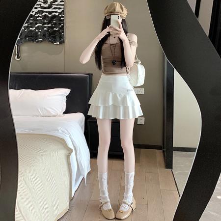 FA40308# 蛋糕裙女新款夏季短裙半身裙女高腰显瘦小个子流行裙子设 服裝批發女裝批發服飾貨源