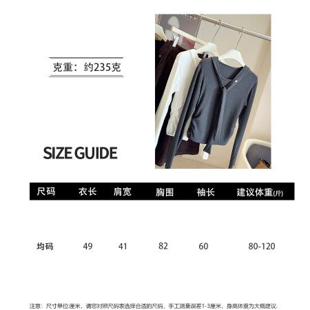 FA40429# 软糯羊绒飘带收腰长袖打底衫女早秋新款褶皱显瘦内搭T恤小衫 服裝批發女裝批發服飾貨源