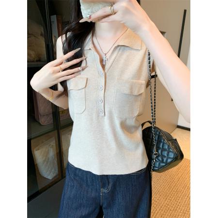 FA40432# 3色大货毛衣针织衫马甲 服裝批發女裝批發服飾貨源