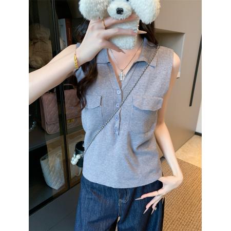 FA40432# 3色大货毛衣针织衫马甲 服裝批發女裝批發服飾貨源