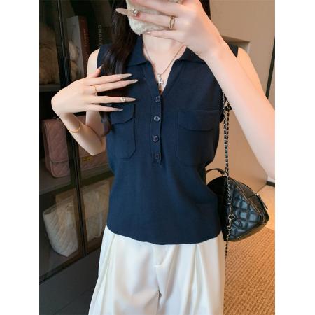 FA40432# 3色大货毛衣针织衫马甲 服裝批發女裝批發服飾貨源