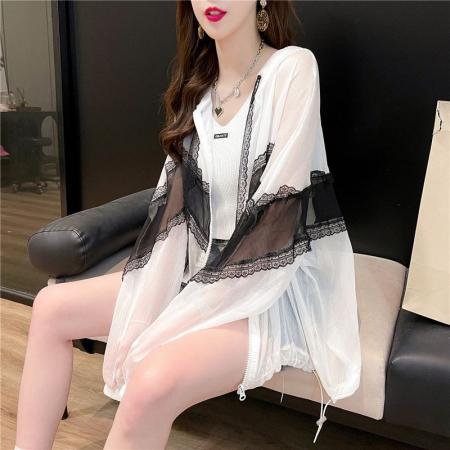FA40439# 夏季新款设计感小众防晒开衫女潮 服裝批發女裝批發服飾貨源