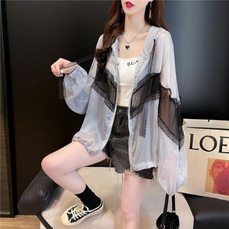 FA40439# 夏季新款设计感小众防晒开衫女潮 服裝批發女裝批發服飾貨源