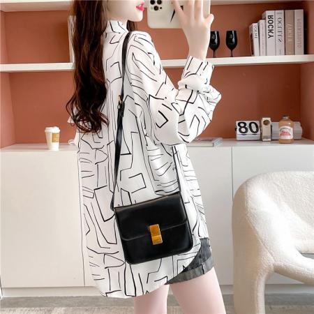 FA40441# 衬衫女夏季新款宽松防晒薄款开衫外套潮 服裝批發女裝批發服飾貨源