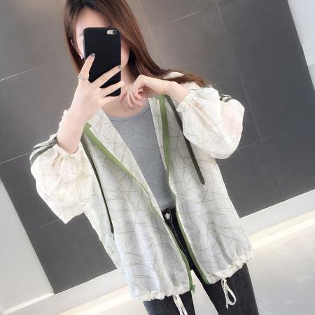 FA40442# 夏季新款设计感洋气薄款透气防晒外套潮 服裝批發女裝批發服飾貨源