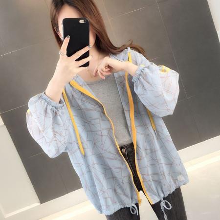 FA40442# 夏季新款设计感洋气薄款透气防晒外套潮 服裝批發女裝批發服飾貨源