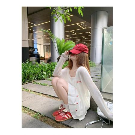 FA40510# 雪花棉 薄款防晒针织开衫女夏外搭罩衫 服裝批發女裝批發服飾貨源