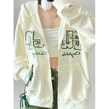 FA40511# 大鱼鳞2双层帽 开衫卫衣早秋新款潮牌百搭外套 服裝批發女裝批發服飾貨源