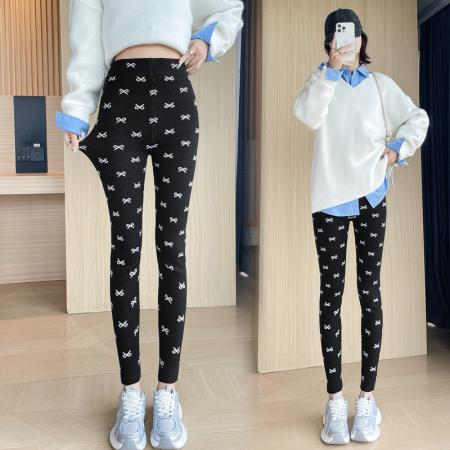 FA40658# 秋冬新款显瘦百搭针织打底裤女生长裤修身内搭裤 服裝批發女裝批發服飾貨源