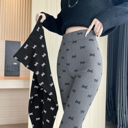 FA40658# 秋冬新款显瘦百搭针织打底裤女生长裤修身内搭裤 服裝批發女裝批發服飾貨源