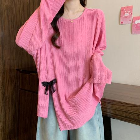 FA40693# 胖妹妹秋季新款高级感时尚洋气质巨好看慵懒风宽松大码百搭上衣女 服裝批發女裝批發服飾貨源