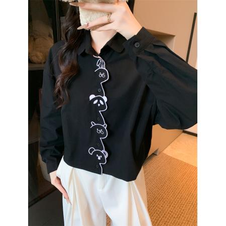 FA40719# 3个色衬衫 服裝批發女裝批發服飾貨源
