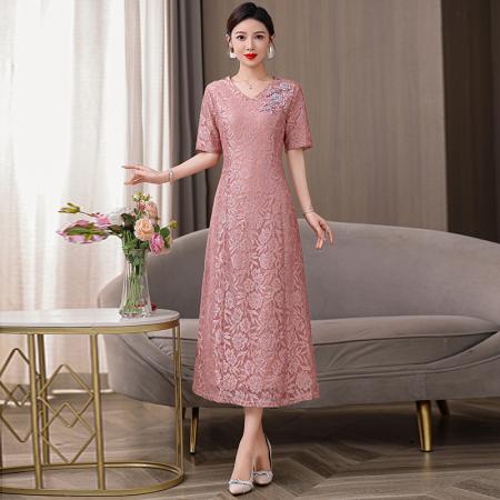 FA40733# 年轻结婚礼服平时可穿夏装新款丈母娘气质连衣裙喜装 服裝批發女裝批發服飾貨源