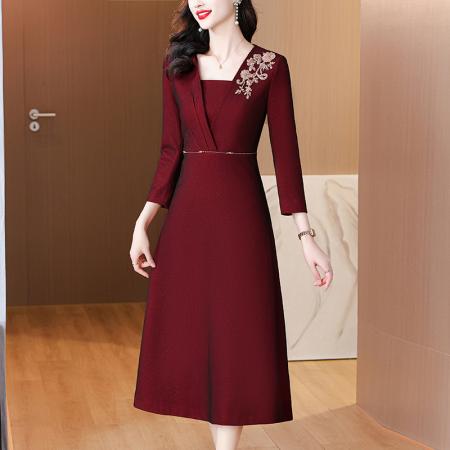 FA40741# 婚宴礼服秋季新款婚礼喜装结婚旗袍年轻高贵 服裝批發女裝批發服飾貨源
