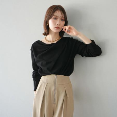 FA40848# 长袖纯色OL白领棉弹力长袖打底叠穿单穿上衣打底衫 服裝批發女裝批發服飾貨源