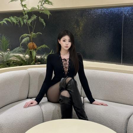 FA40882# 黑色镂空长袖连体衣女秋季小个子内搭修身性感辣妹美式短款连体裤 服裝批發女裝批發服飾貨源