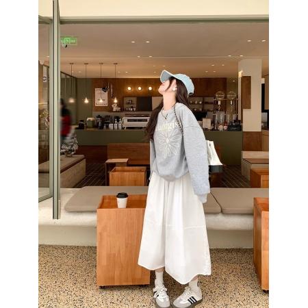 FA40909# 仿棉华棉复合-圆领卫衣女秋冬 服裝批發女裝批發服飾貨源