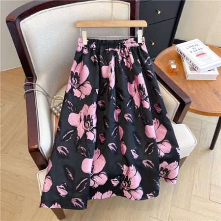 FA40920# ～秋冬蓬蓬裙中长款半身裙女高腰显瘦气质提花伞裙 服裝批發女裝批發服飾貨源