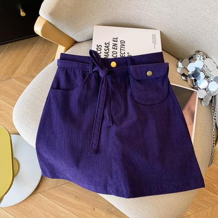 FA40933# 韩国东大门女装秋新款高腰包臀裙灯芯绒半身裙短裙 服裝批發女裝批發服飾貨源