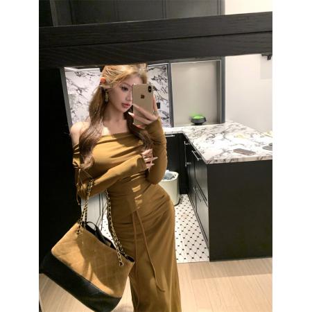 FA41557# 时尚辣妹秋季新款显身材包臀裙两件套 服裝批發女裝批發服飾貨源