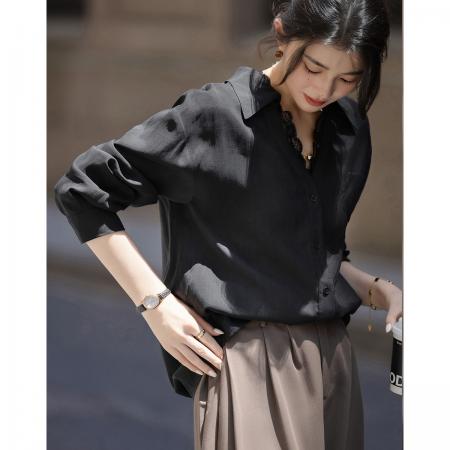 FA41687# 秋季韩风衬衫蕾丝花边V字翻领气质衬衣女装上衣 服裝批發女裝批發服飾貨源