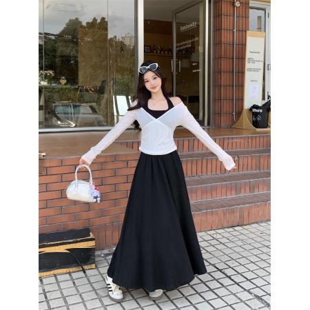 FA42073# 胖MM新款秋季大码遮肉显瘦气质百搭老钱风女装