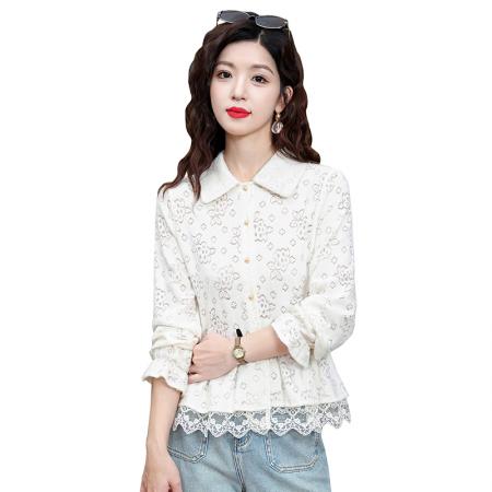 FA42195# 秋季新款新中式国风百搭洋气气质显瘦上衣设计感小众潮流