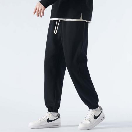 FA42311#  百搭紧口卫裤男新款春秋束脚运动裤潮牌男士裤子秋季宽松舒适潮流休闲裤男透气高棉束脚裤男裤子 男装批发