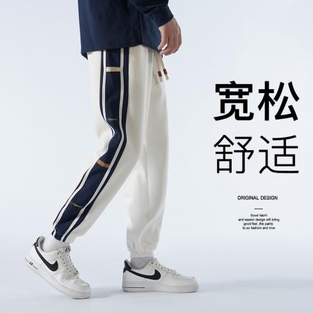 FA42316# 春秋款休闲裤男士新款时尚百搭运动长裤男港风宽松束脚卫裤男生舒适透气小脚裤潮流男装裤子 男装批发