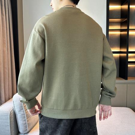 FA42333# 男士卫衣春秋季新款潮牌圆领印花长袖T恤宽松男装打底衫上衣 男装批发