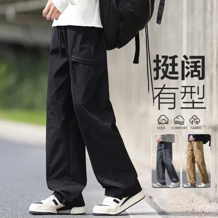 FA42351# M-8XL秋季新款男士时尚潮牌运动休闲裤青少年宽松休闲裤男长裤 男装批发