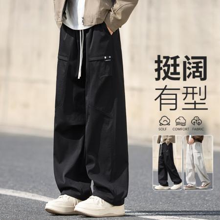 FA42353# M-5XL秋季新款男士时尚潮牌运动休闲裤青少年宽松休闲裤男长裤 男装批发
