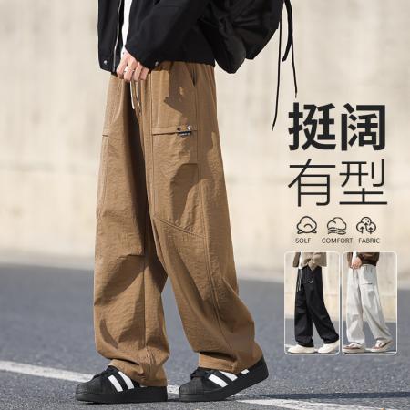 FA42353# M-5XL秋季新款男士时尚潮牌运动休闲裤青少年宽松休闲裤男长裤 男装批发