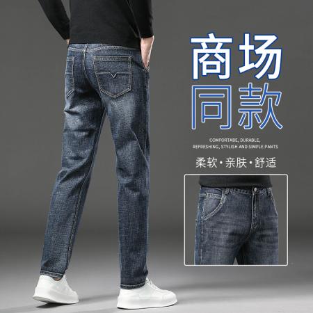 FA42381# 秋冬四季主推网络爆款牛仔裤轻商务简约时尚百搭牛仔裤 男装批发