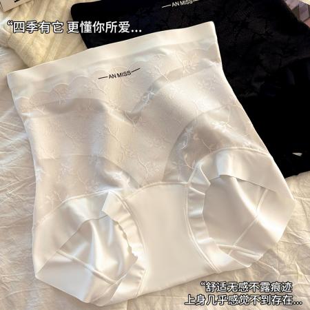 LN76298#高腰蕾丝内裤女强力收小肚子胖MM大码收腹提臀女士塑身裤