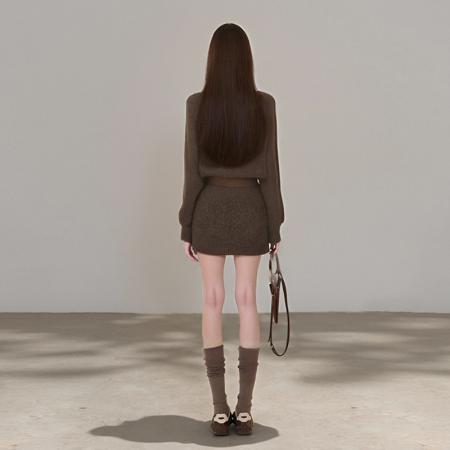 FA42511# 复古甜酷设计感蝙蝠袖长袖针织连衣裙女秋冬新款包臀短裙 服裝批發女裝批發服飾貨源