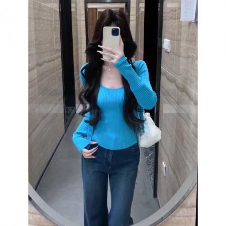 FA42543# 早秋辣妹针织吊带开衫春女早春季内搭外套韩系穿搭短款 服裝批發女裝批發服飾貨源