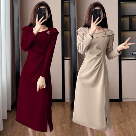 FA42561# 新款法式大码婚宴礼服显瘦连衣裙 服裝批發女裝批發服飾貨源