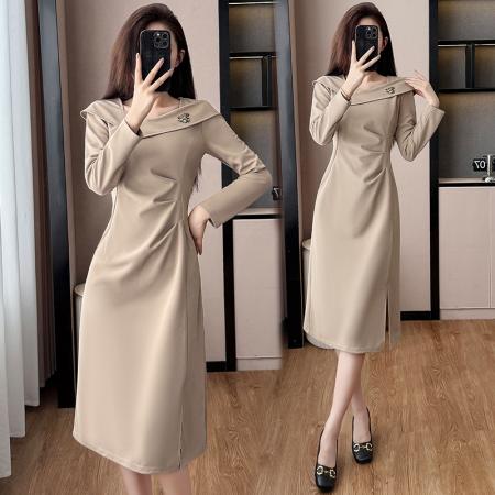 FA42561# 新款法式大码婚宴礼服显瘦连衣裙 服裝批發女裝批發服飾貨源