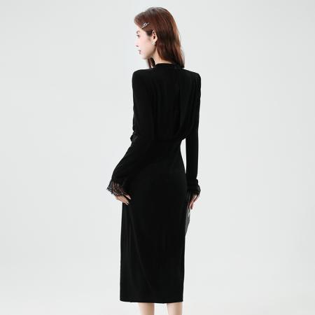 FA42576# 秋季新款名媛气质减龄裙 服裝批發女裝批發服飾貨源