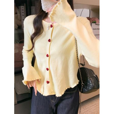 FA42744# 3色 针织开衫 服裝批發女裝批發服飾貨源