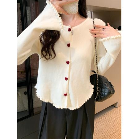 FA42744# 3色 针织开衫 服裝批發女裝批發服飾貨源