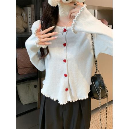 FA42744# 3色 针织开衫 服裝批發女裝批發服飾貨源
