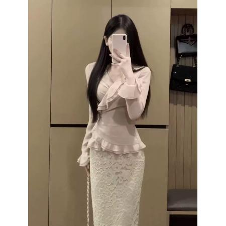 FA42767# 早秋法式荷叶...