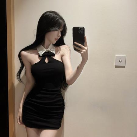 FA42853# 新款低胸露肩短款包臀打底紧身连衣裙 服裝批發女裝批發服飾貨源