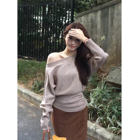 FA42862# 针织衫女秋冬高级感慵懒软糯毛衣收腰显瘦内搭打底上衣女 服裝批發女裝批發服飾貨源