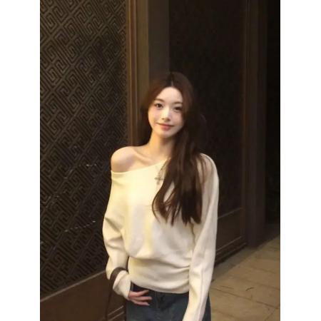 FA42862# 针织衫女秋冬高级感慵懒软糯毛衣收腰显瘦内搭打底上衣女 服裝批發女裝批發服飾貨源