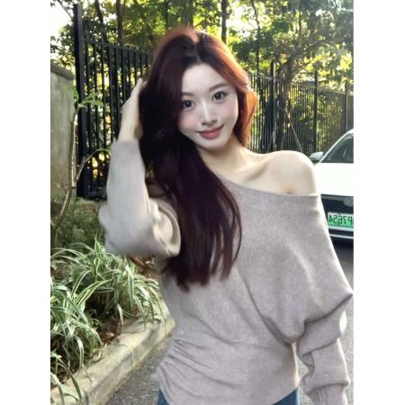 FA42862# 针织衫女秋冬高级感慵懒软糯毛衣收腰显瘦内搭打底上衣女 服裝批發女裝批發服飾貨源