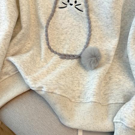 FA42978# 纯棉华棉复合卫衣女薄款秋季新款圆领长袖t恤上衣 服裝批發女裝批發服飾貨源