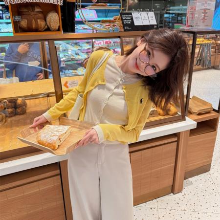 FA42988# 拼接假两件内搭打底衫女秋冬修身针织衫羊毛毛衣短款上衣 服裝批發女裝批發服飾貨源